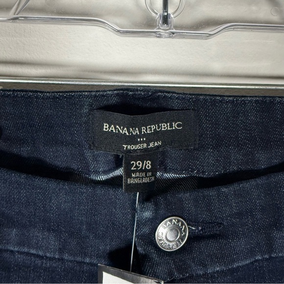 Banana Republic Dark Wash Trouser Wide Leg Jeans Size 29/8 - Picture 9 of 11